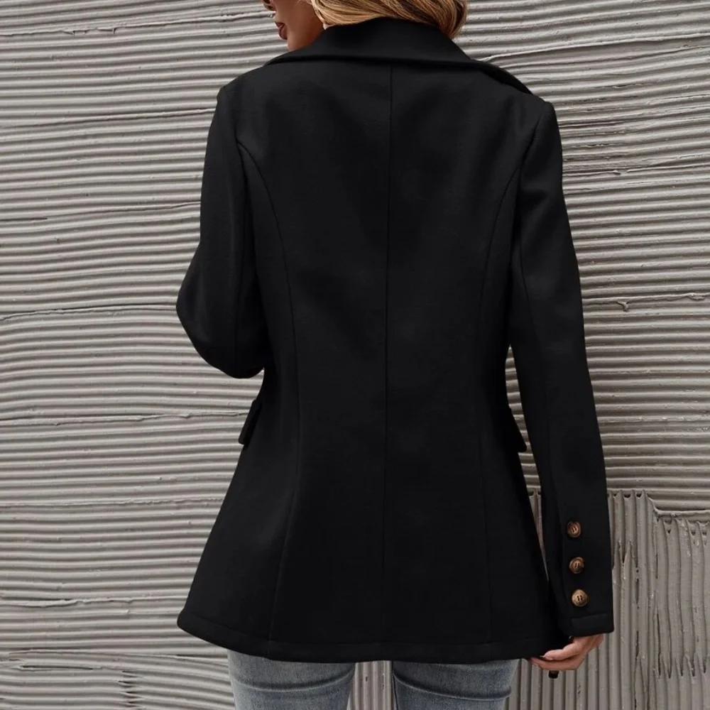 Classic Double Breasted Jacket Blazer - Picture 8 of 16